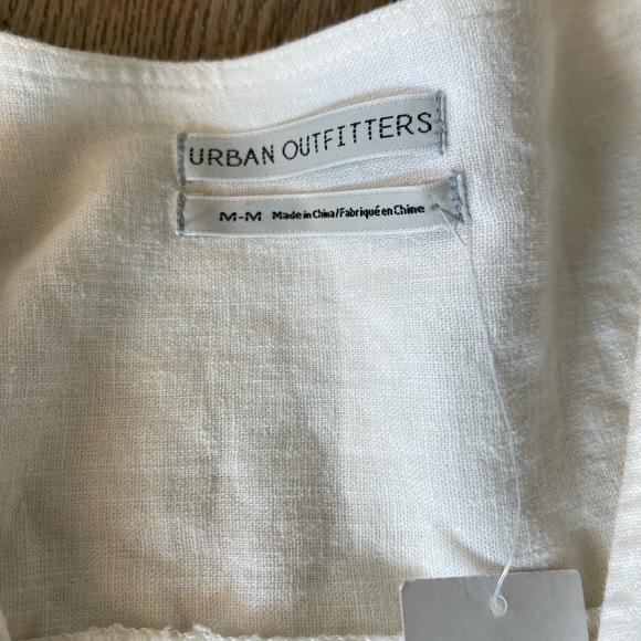 NWT Urban Outfitters Devon Puff Sleeve Tie Crop - Picture 4 of 7